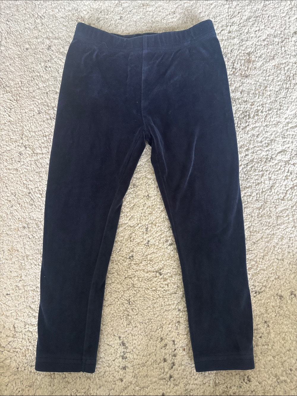 George Girls Navy Stretch Velour Pants Kids Size 4T